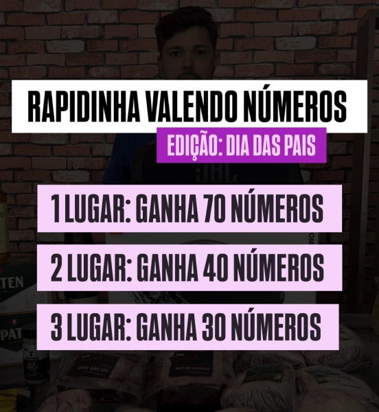RAPIDINHA VALENDO NÚMEROS #1