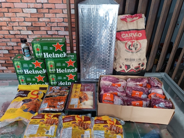 #RIFA 3234; KIT CHURRAS + CHURRASQUEIRA 