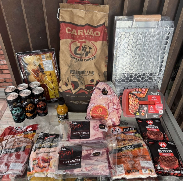 #RIFA 3237; KIT CHURRAS + CHURRASQUEIRA CAMPING